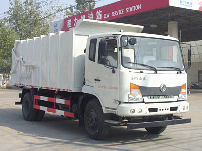 國五東風嘉運壓縮式對接垃圾車