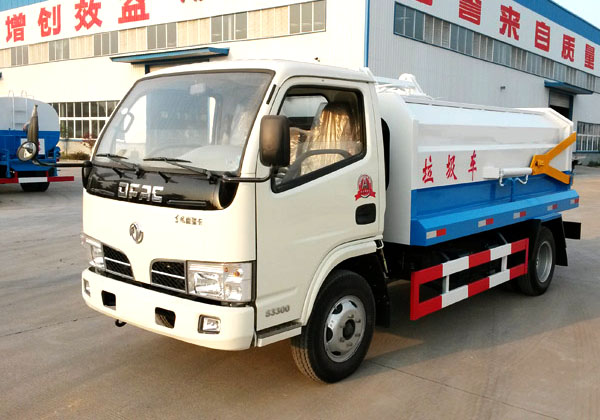 東風(fēng)5方側(cè)裝掛桶式垃圾車(chē)(國(guó)五)